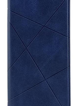 Чохол книжка business leather для samsung galaxy a25 5g / a256 на магніті з підставкою темно-синій