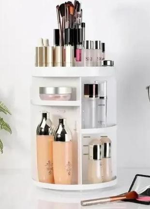 Органайзер для косметики 360° rotation cosmetic organizer - белый4 фото