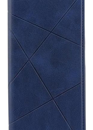 Чехол книжка business leather для xiaomi redmi a3 на магните с подставкой синий