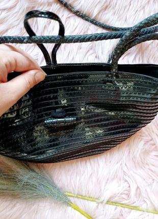 Плетеная сумка с длинными ручками премиального бренда carvela итальялия8 фото