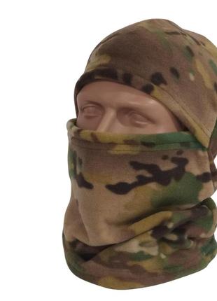 Балаклава военная флисовая мультикам