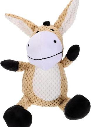 Мягкая игрушка для собак plush donkey з пищалкой nobleza 34см