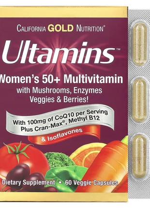 California gold nutrition, ultamins, мультивітаміни для жінок старше 50 років із коензимом q10