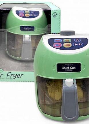 Аэрогриль детский, интерактивный "air fryer", с продуктами (мятный)