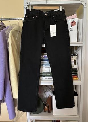 Прямые уровни базовые черно серые джинсы zara испания 🇪🇸❤️1 фото
