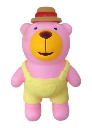 Игрушка-антистресс "мишка", пена, розовый