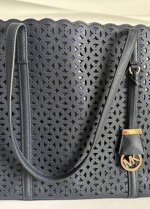 Сумка michael kors desi leather small travel tote6 фото