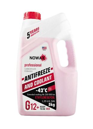 Антифриз nowax red g12+ (красный) 5кг