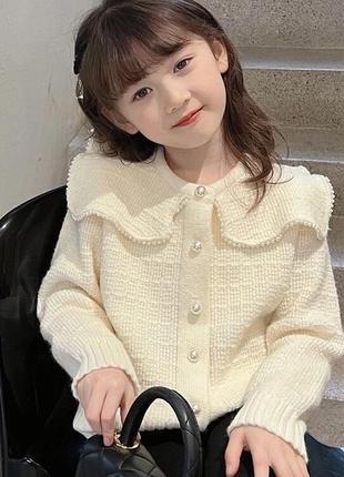 Тепла нарядна кофтинка  для дівчинки