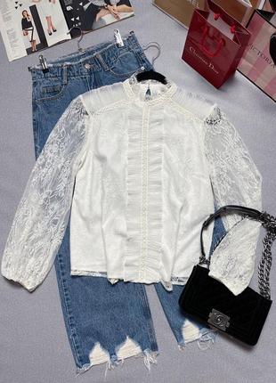 Неймовірно гарна біла блуза river island