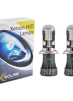 Биксеноновая лампа solar h4 bi-xenon, 4300k, 85v, 35w p43t-38 ket, 2шт