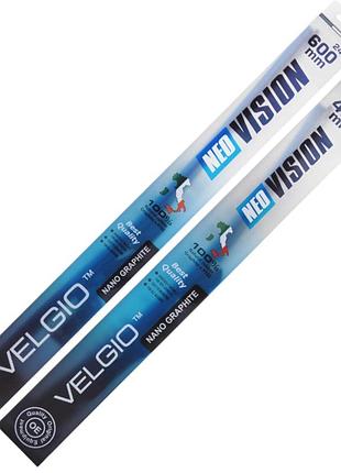 Комплект щіток склоочисників безкаркасних velgio neo vision для bmw 5 series 2011-2019