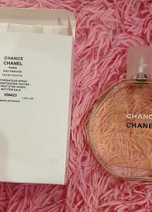 Супер! тестер-оригинал! шикарный парфюм chanel chance eau fraiche 100ml абсолютно новый