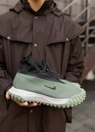 Мужские кроссовки nike acg mountain fly gore-tex green black