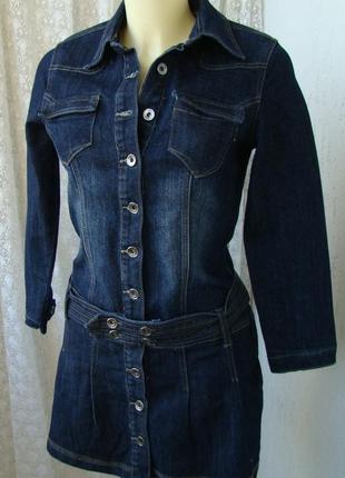 Платье джинсовое мини revers р.40-42 3989