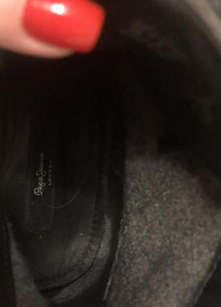 Ботинки мужские pepe jeans серый замш