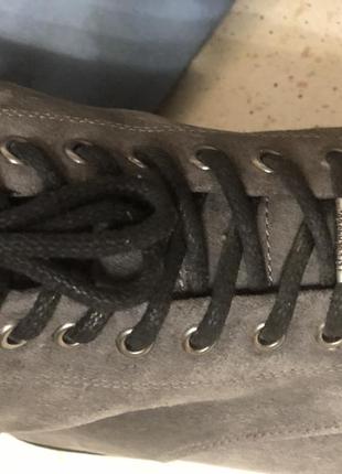 Ботинки мужские pepe jeans серый замш