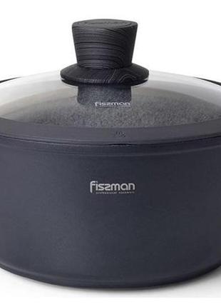 Кастрюля fissman prestige 4.3л с антипригарным покрытием greblon с3