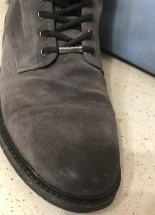 Ботинки мужские pepe jeans серый замш