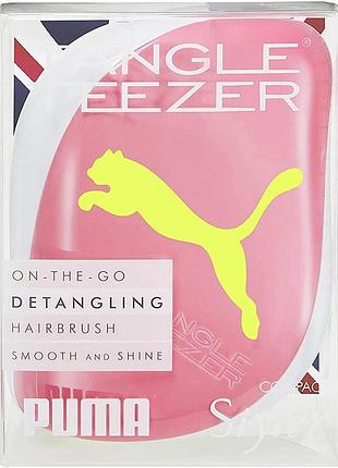 Tangle teezer puma, compact styler detangling hairbrush, neon pink