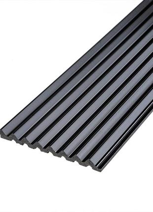 Рейка декоративная ps 2900х120х11мм черная sw-00002148