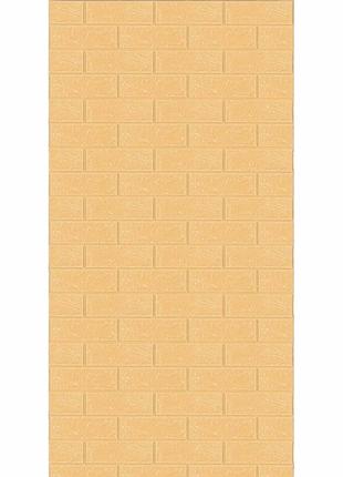 Самоклеющаяся 3d панель в рулоне 3080x700x3мм бежевый кирпич (r009-3) sw-00001394