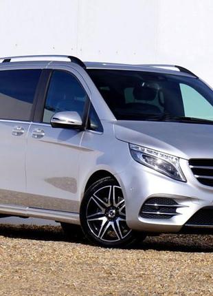 Бокові пороги amg short/long 2 зсувних дверки для mercedes vito / v-class w447 2014-2024 рр