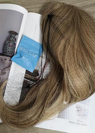 Новая парика качественные искусственные волосы с чёлкой прямое светлое русе парик темный блонд