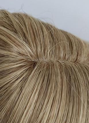 Новая парика качественные искусственные волосы с чёлкой прямое светлое русе парик темный блонд