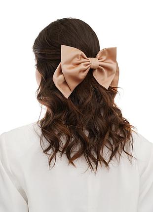 Золотий великий бант, модний і стильний аксесуар шпилька для волосся