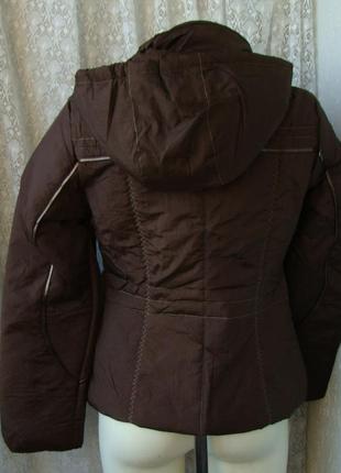 Куртка теплая демисезонная капюшон р.44 39952 фото