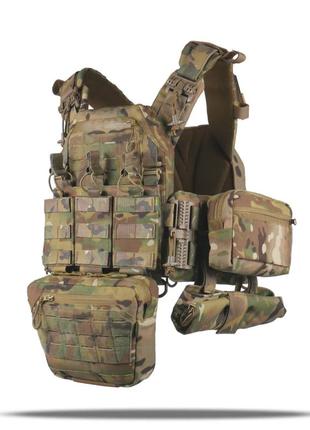 Плитоноска kiborg gu gen.2 + 6 подсумков мультикам