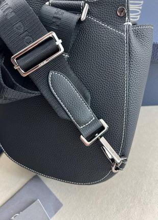 Сумка-слінг чорна dior gallop c853 6