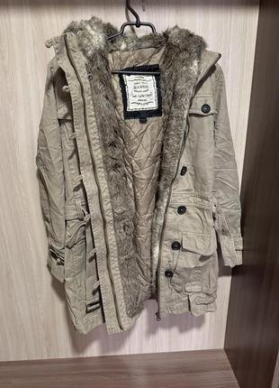 Парка, куртка удлиненная mango xs-s