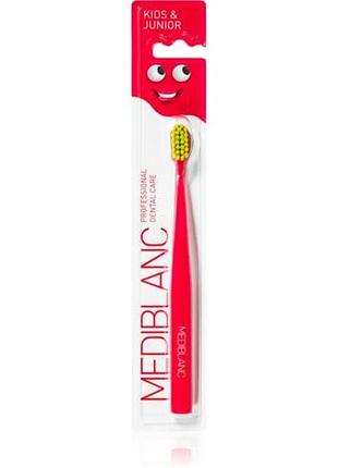 Детская зубная щетка mediblanc kids & junior ultra soft (италия)