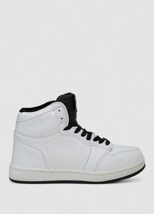 Кросівки чоловічі зимові на хутрі, колір біло-чорний, 248rh1010-24