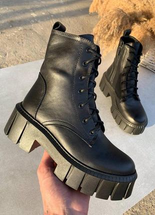 23.5см акция деми ботинки демы премиум качество цвет черный материал-полностью натуральная кожа