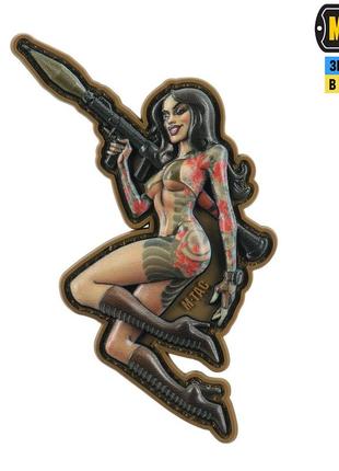 M-tac нашивка tactical girl №9 rpg pvc