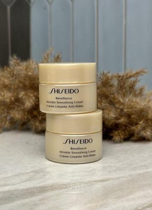 Оригінал крем для обличчя, що розгладжує зморшки shiseido benefiance wrinkle smoothing cream