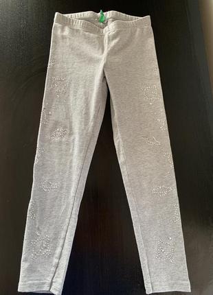 Серые лосины для девочки 6-8 лет