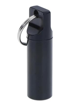 Капсула-таблетница fg11-1. водонепроницаемая герметичная капсула . контейнер брелок для таблеток