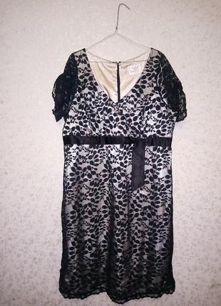 Шикарна ажурна сукня plus size, 56-58, ann harvey