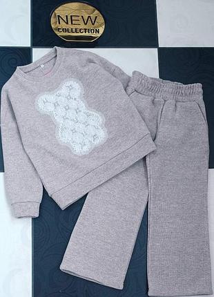 Тепленький костюмчик для дівчинки