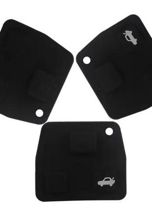 Гумові кнопки-накладки на ключ тойота авенсіс (toyota avensis)