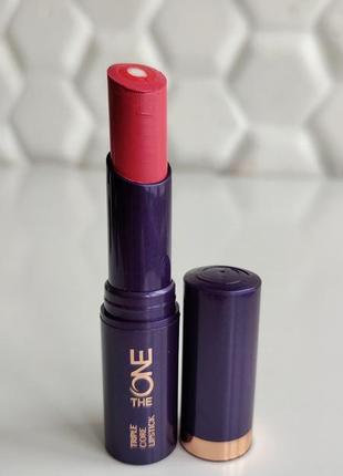 Помада бальзам блеск для губ орифлейм striking coral 30983 oriflame the one 3 в 1
