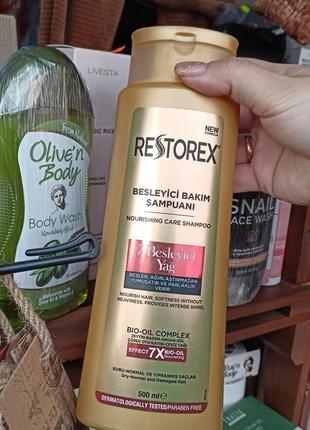 Питательный шампунь для всех типов волос "7 масел" restorex, 500 мл