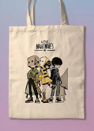 Шоппер еко-сумка з принтом мерч ігри little nightmares