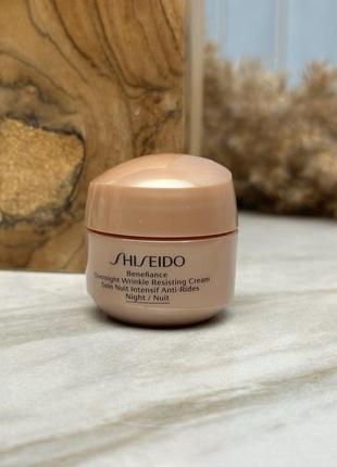Оригінал нічний крем проти зморщок shiseido benefiance overnight wrinkle resisting cream