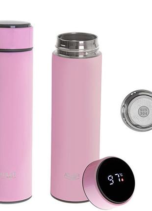 Термос adler ad 4506 pink led 473ml