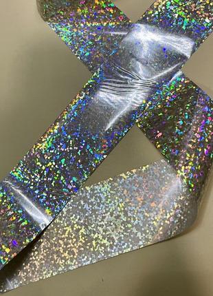 Фольга для ногтей голограмма конфетти 1 м